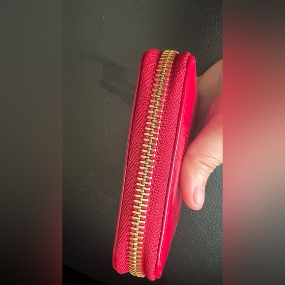 Authentic Dior Red Compact Zippy Wallet - Picture 5 of 14